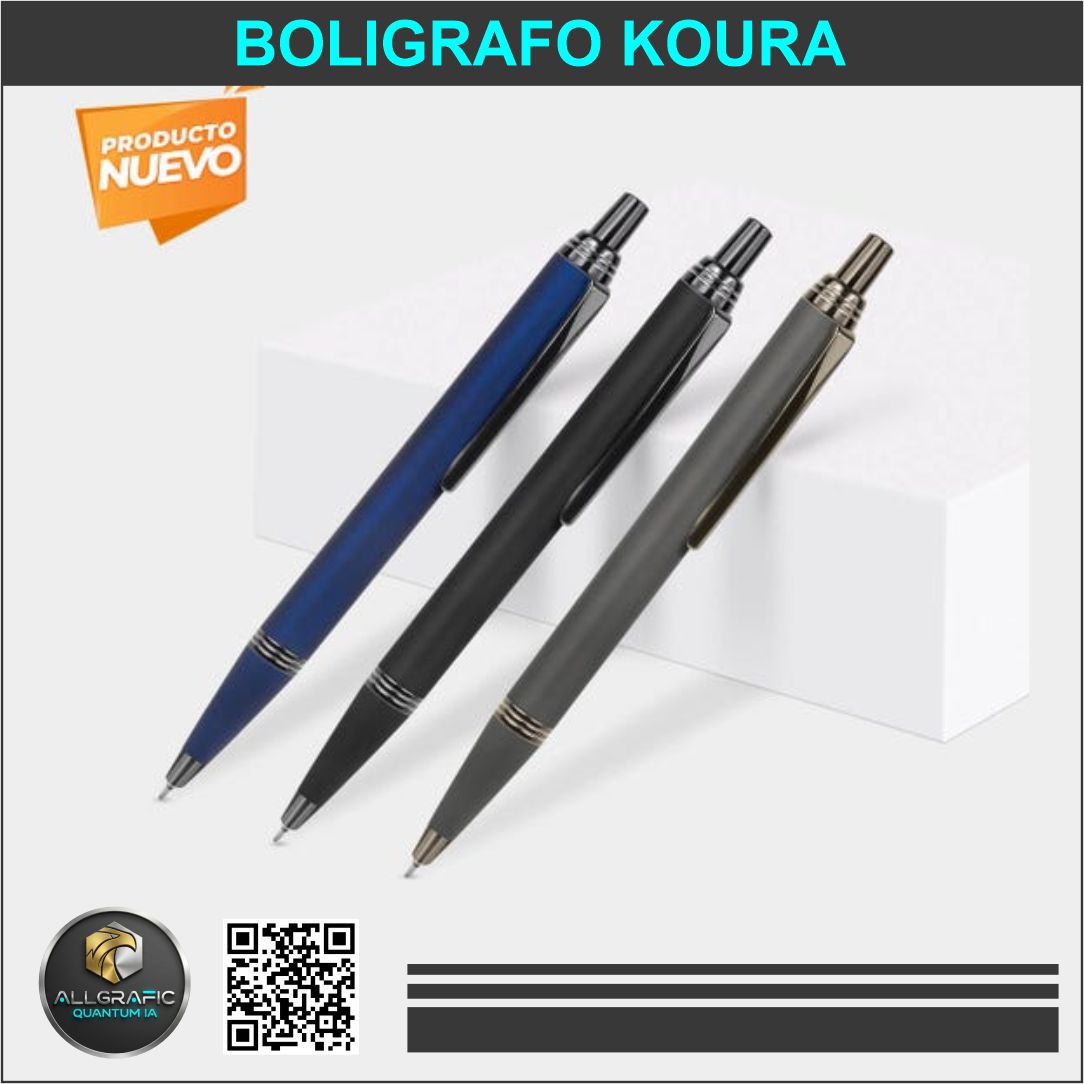 boligrafo koura con mecanismo twist y estampado